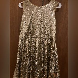 GAP BIG GIRLS GOLD SEQUIN DRESS, size 14-16 plus